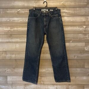 Harley Davidson Bootcut Mens Jeans Dark Wash Denim 36x32